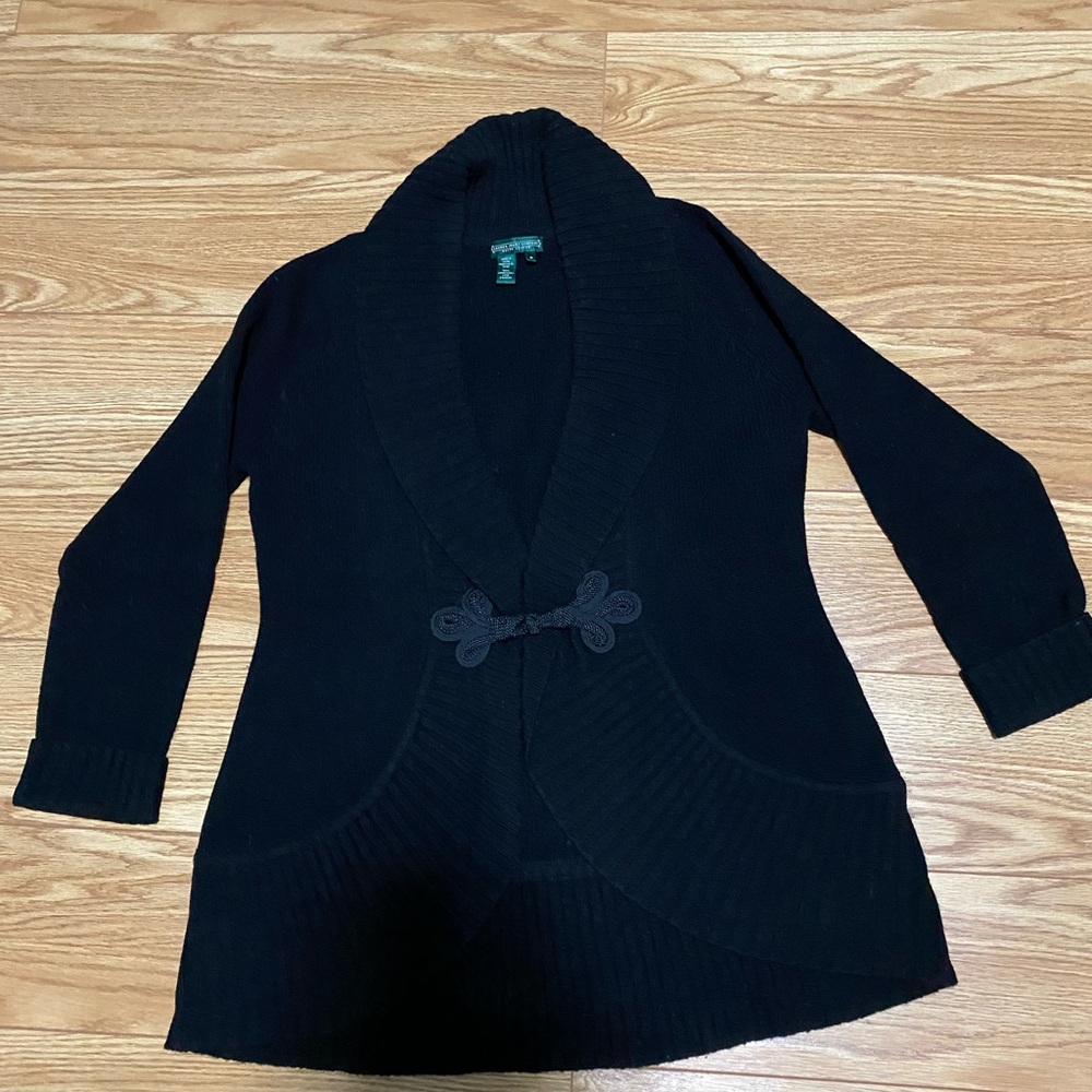 Ralph Lauren-Lauren Jeans Company Women's Black Cardigan